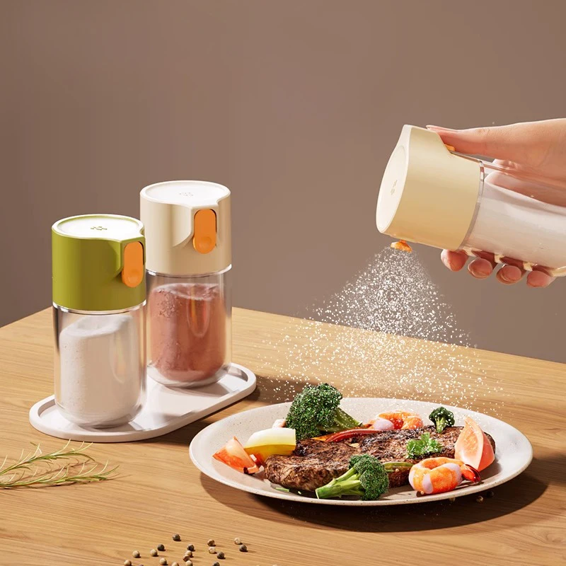 Pressure Orifice Quantitative Control Salt Bottle Seal Kitchen Seasoning Bottle Pot Sprinkle Salt