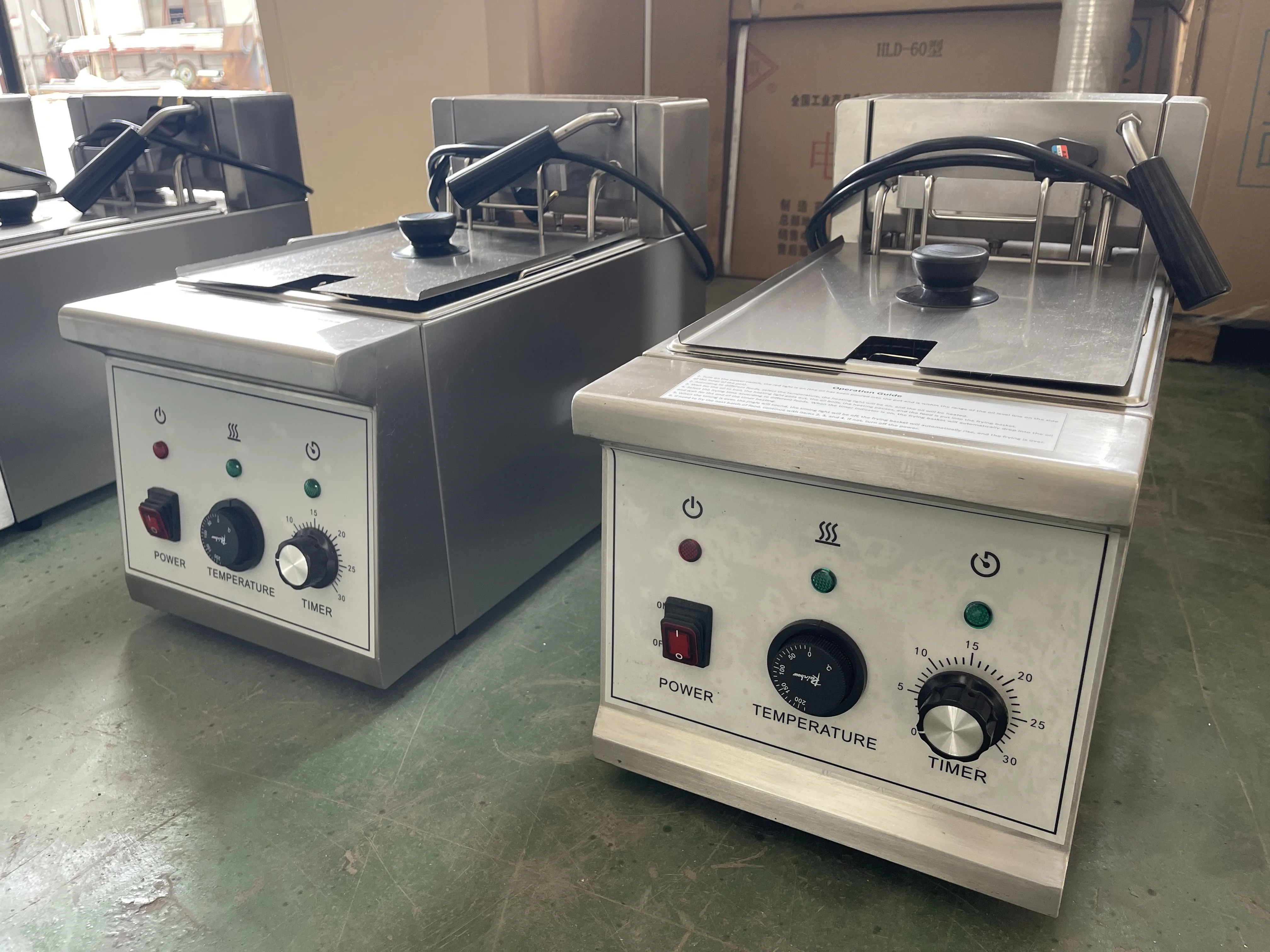 220v 12L Table Top Stainless Steel Electric Lifting Fryer Potato Chips French Fries Machinery