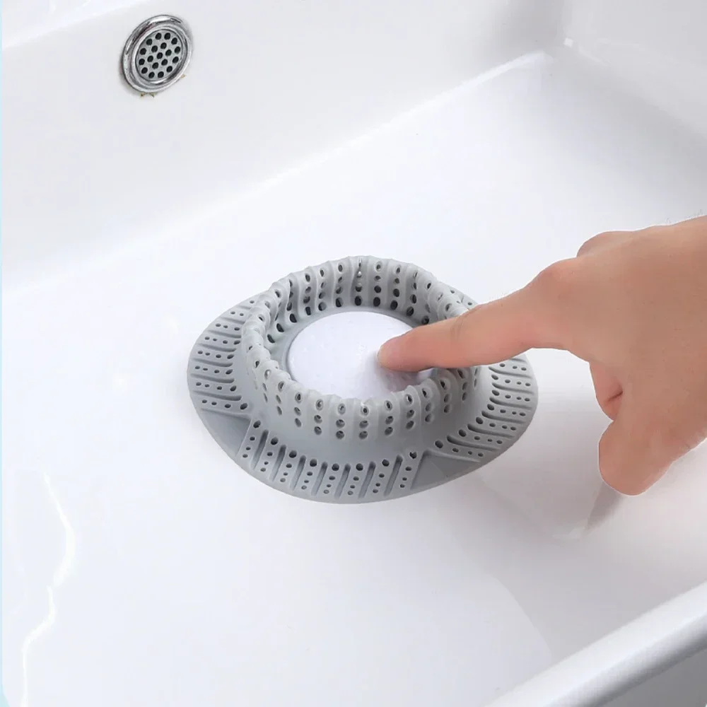 Floor Drain Hair Catcher Silicone Sink Filter Washbasin Anti Clogging Hair Blocker Shower Bathtub Drinage Bathroom Accessories sink filter,shower drain catcher,floor drain filter,hair drain catcher,hair drain filter,floor drain hair catcher,drain hair catcher,floor drain hair filter