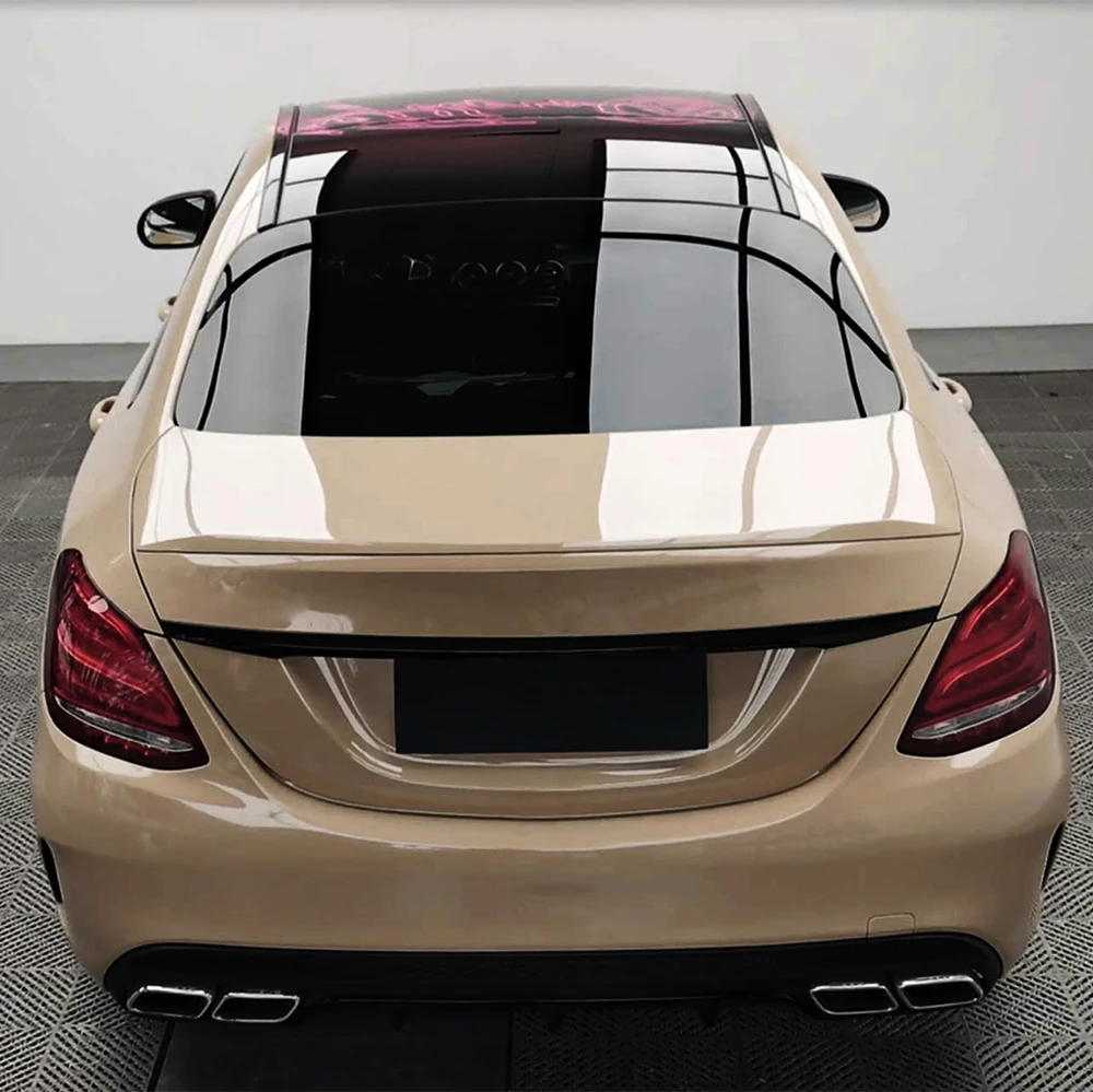 PET Ultra Gloss Sand Beige Vinyl Wrap Roll Film Car Stickers Waterproof Self Adhesive Decals Car Wrapping Foil Decor Accessories