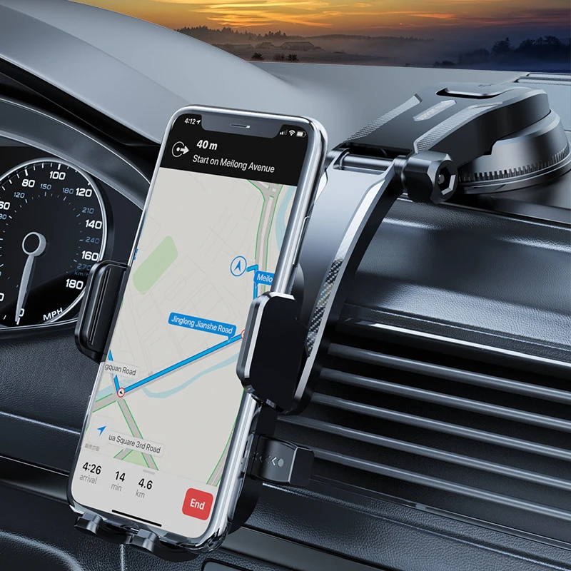 

Sucker Car Dashboard Phone Bracket Auto Cellphone Stand For Navigation GPS Desk Windshield Hanging Holder for Iphone Xiaomi