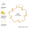 Punk Wave Open Cuff Bangles for Women, Adjustable Irregular Arm Bracelet Jewelry Accessories 6