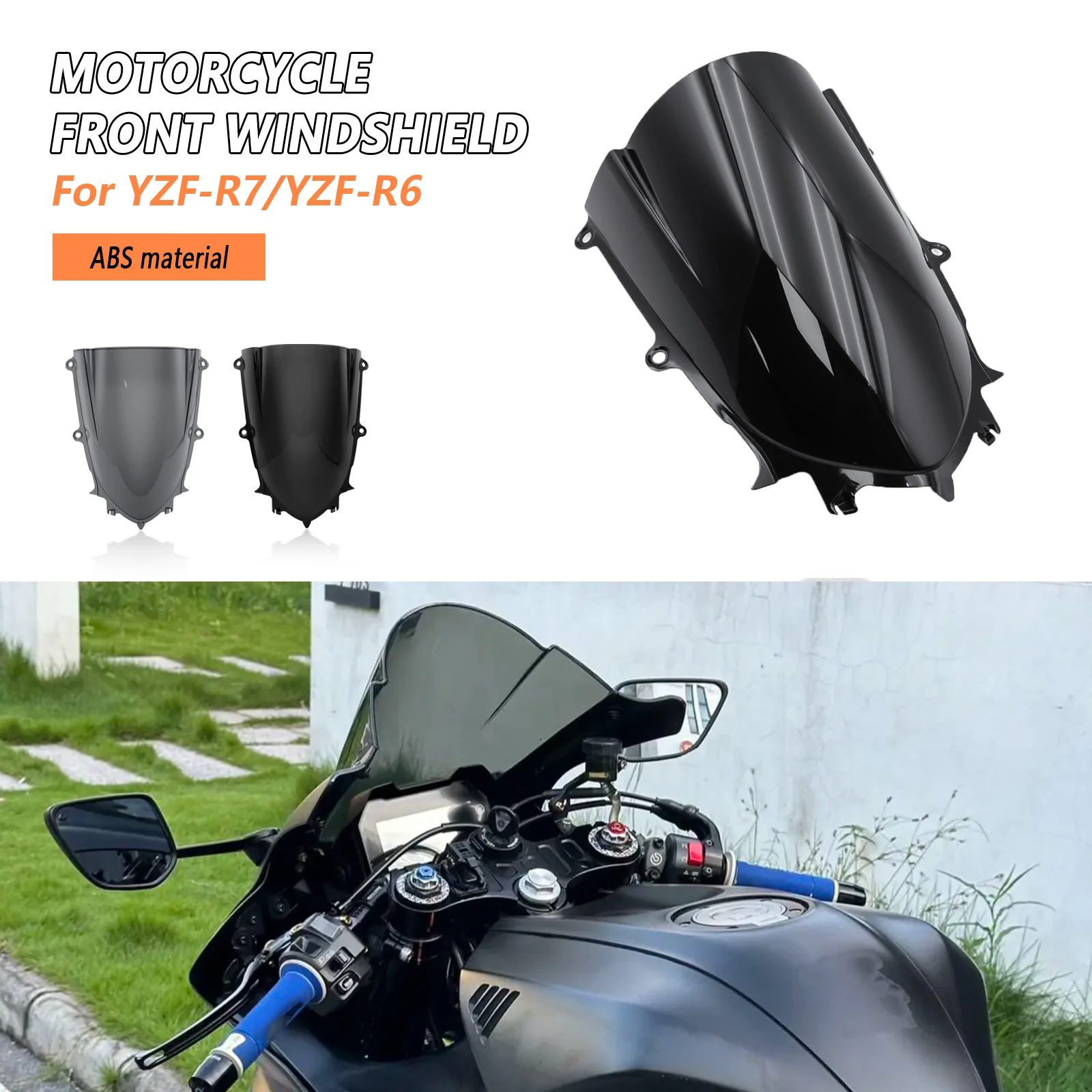For Yamaha YZF R6 2017-2024 YZF-R7 YZFR7 2022-2024 Motorcycle Front ...