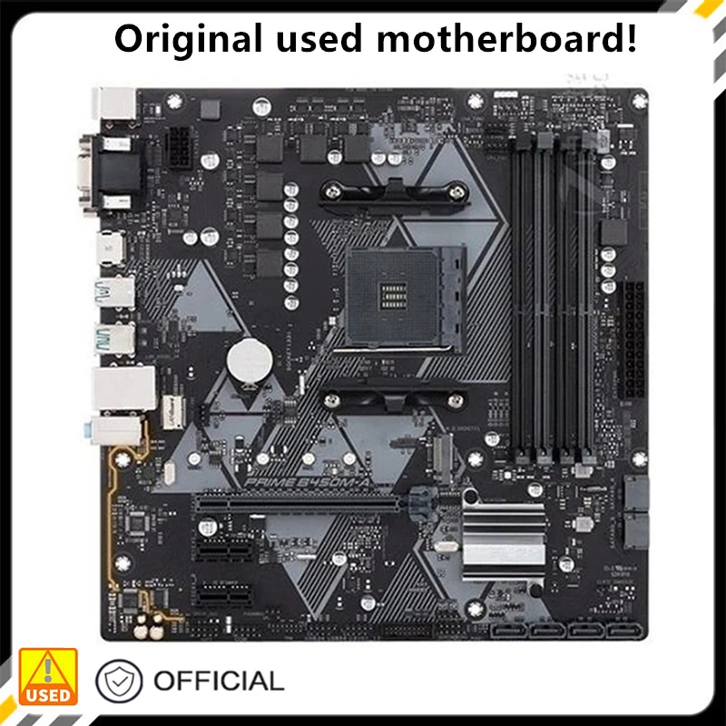 Per B450 Prime B450M-A Presa Della Scheda Madre Am4 Per Amd B450 Ddr4 Usb3.0 Sata3 Scheda Madre Desktop Originale Scheda Madre Usata