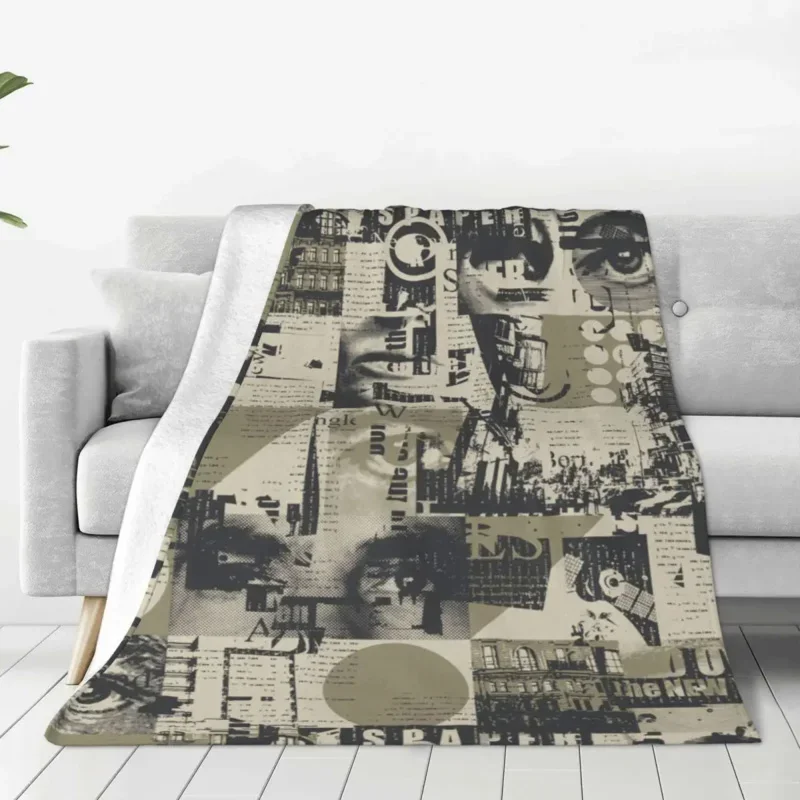 

Ретро стиль гранж газета заголовки флисовые одеяла одеяло Флисовое одеяло для дома спальни теплый коврик для кровати