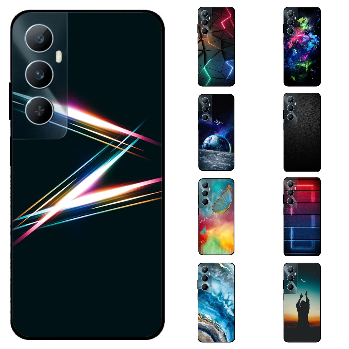 Cute Shockproof TPU Soft Silicone Phone Lens Protective Bumper Case