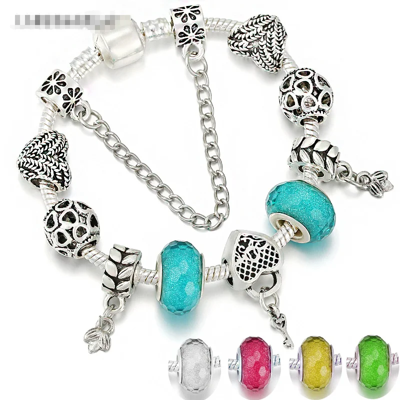 

Серебряное сердце и искусственная кожа, оригинальный браслет Pandora, аксессуары для девочек, подарок