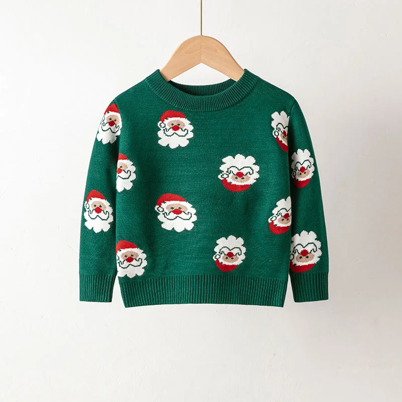 Weihnachten warme Kinder Pullover Herbst Winter Kind Pullover Kleinkind Pullover Top Jungen Mädchen drucken Strick pullover Weihnachten Cartoon Kleidung – Detail 22