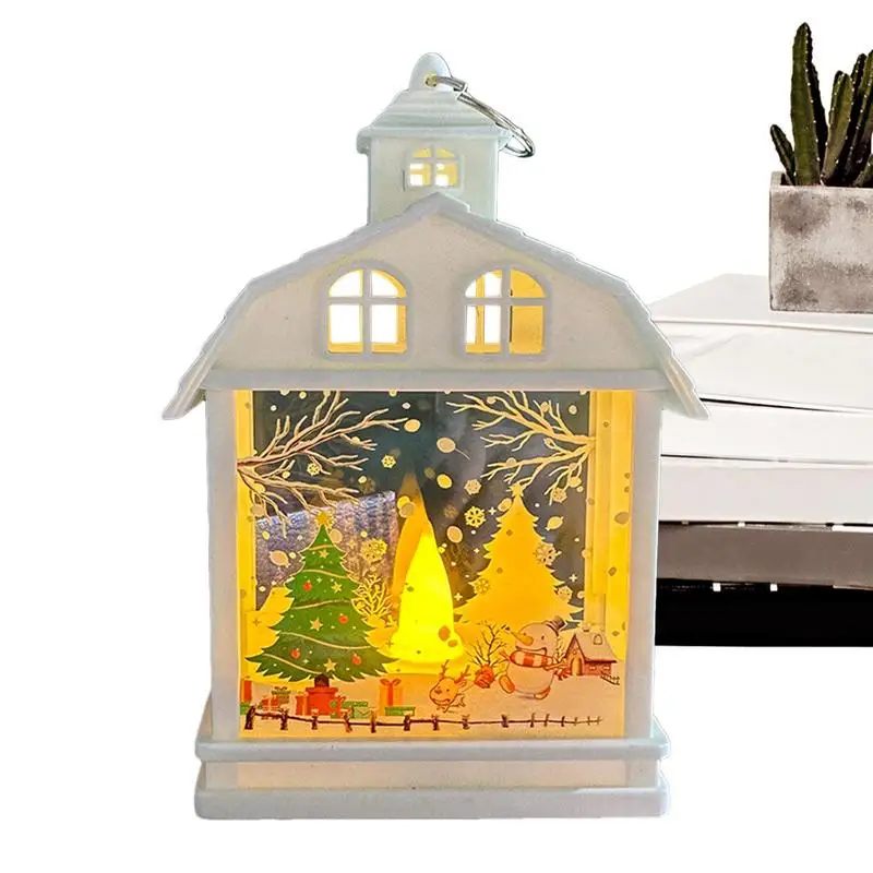 

Winter Night Light Christmas Snow Santa Claus Lamp Winter Snowflakes Christmas Tree Night Lights Battery Operated Lights