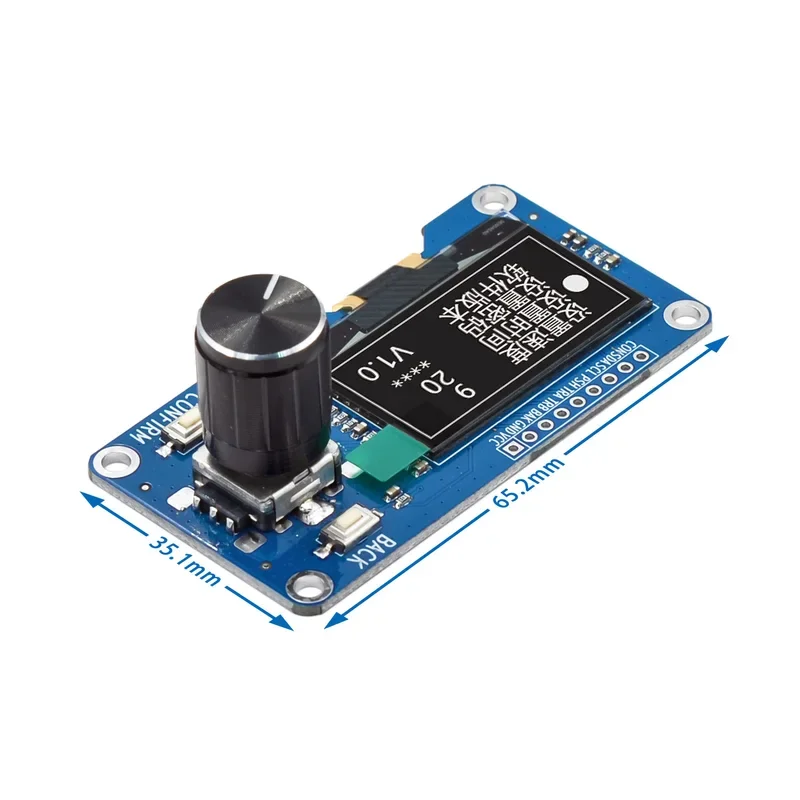 1.3 inch 0.96 inch OLED display screen combined with EC11 rotary encoder module IIC interface