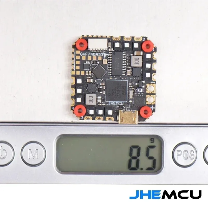 JHEMCU GHF745AIO F745 40A/50A Contrôleur de Vol 4-en-1 ESC pour Drone FPV