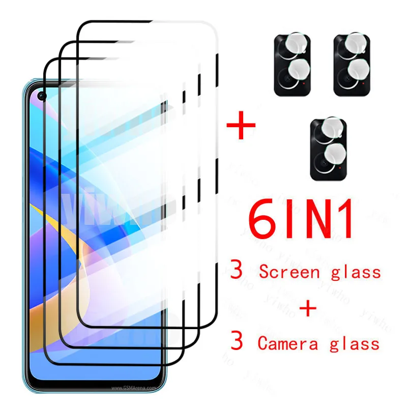 Vetro A Colla Completa Per Oppo A76 Protezione Dello Schermo In Vetro Oppo A36 A76 Lente In Vetro Temperato Pellicola Protettiva Per Telefono Oppoa76 
