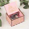 Wooden Hand Cranked Music Box, 18 Tone Music Box, Happy Birthday To You Theme, UV Painting, Birthday Gifts For Girlfriend 4