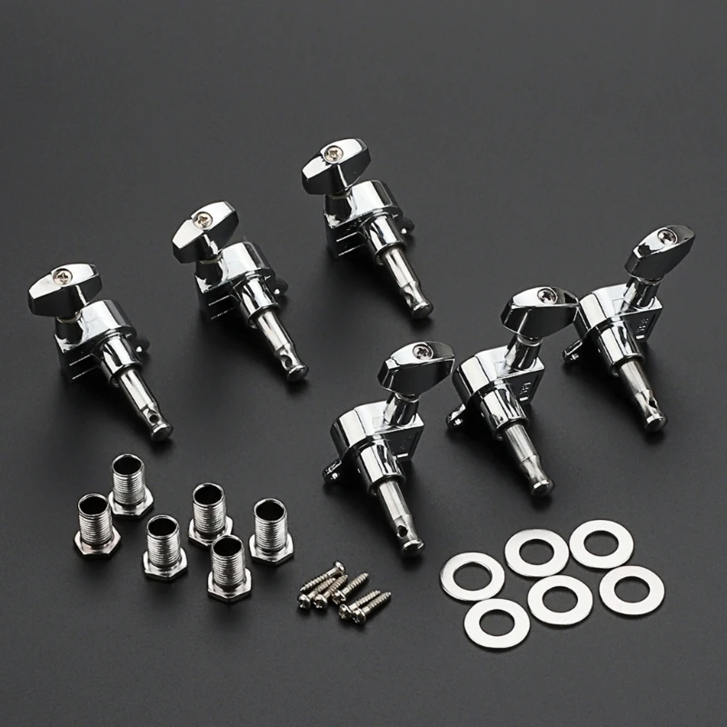 

6 шт. 3L3R гитарные струны, колышки для настройки, герметичная гитарная головка, гитарные колки