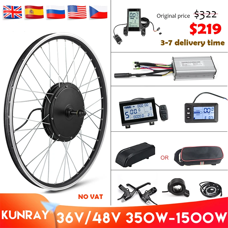 36/48V Electric Bicycle Motor Wheel Conversion Kit KT-LCD5 E-bike Modified Parts 