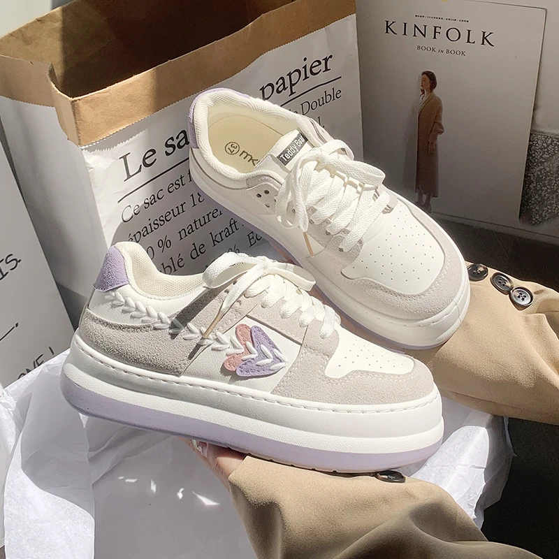 Shoes Woman 2024 Trend Sale Breathable Women's Vulcanize Shoes Summer Women Platform Sneakers Up Ladies Casual Shoes