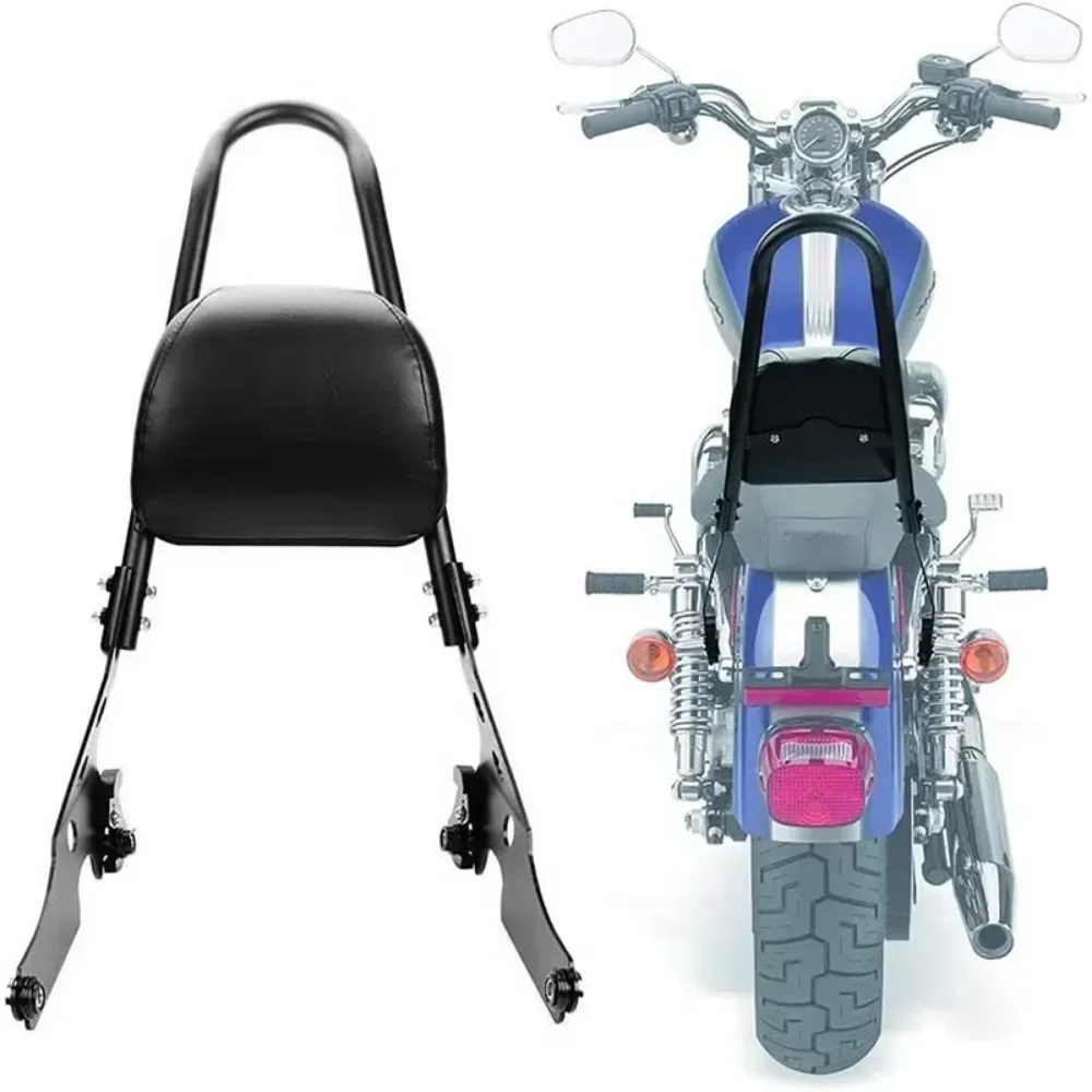 

Black Detachable Rear Backrest Sissy Bar Seat For Harley Sportster XL883C 883R XLH883 1200 2004-2022 XL1200C 1200S 1996-2000