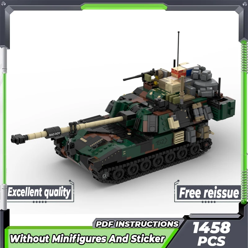

Конструктор Moc M109A6 в стиле милитари, модульные блоки в стиле НАТО, Паладин, танк, подарки, рождественские игрушки, Наборы «сделай сам» в сборе