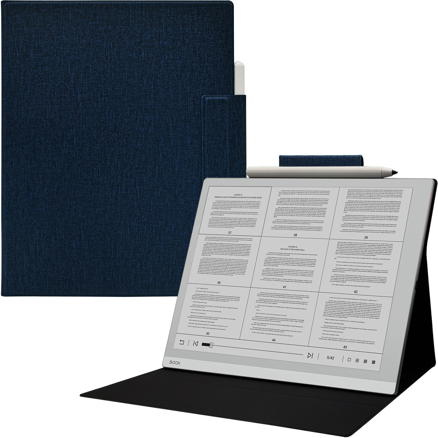 Magnetic Stand Case with Magnetic Pen Buckle and Auto Sleep/Wake Function