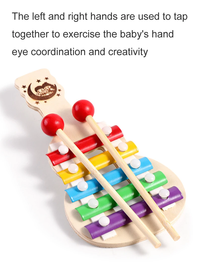 Montessori Wooden Toys for Babies 1 2 3 Years Music Instrument Toys Preschool Early Learning Toys For Baby Toy 6 12 Months