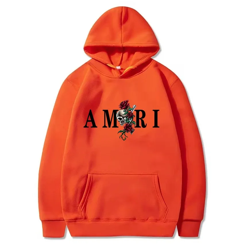 Zip Up Hoodie Sweatshirt Jacket Fleece Hoodies Print Hoodies Amri Men's and Women's Fashion Trend Printed Sportswear Harajuku Casual Pullover Cool Street Clothing Long Sleeved Hoodies