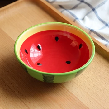 Insalatiera in ceramica creativa a forma di frutta Piatto per snack di frutta per famiglie Ciotole per cena Stoviglie complete Utensili da cucina Accessori 1