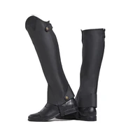 Equestrian Leggings Microfiber PU Durable Equestrian Boots Cover Riding Protectors Adults Children Paarden Equitation Equipement 2