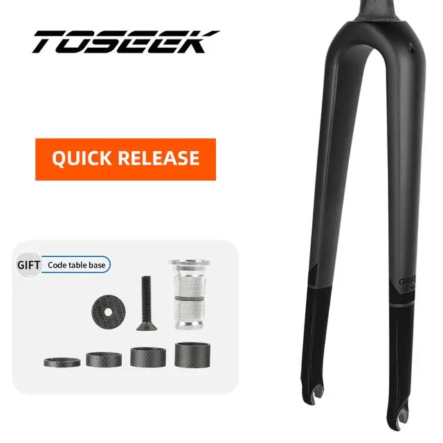 カーボンフォーク　グラベルロード用10＊100 Tofek-カーボンファイバー製自転車フロントフォーク,ロードバイク