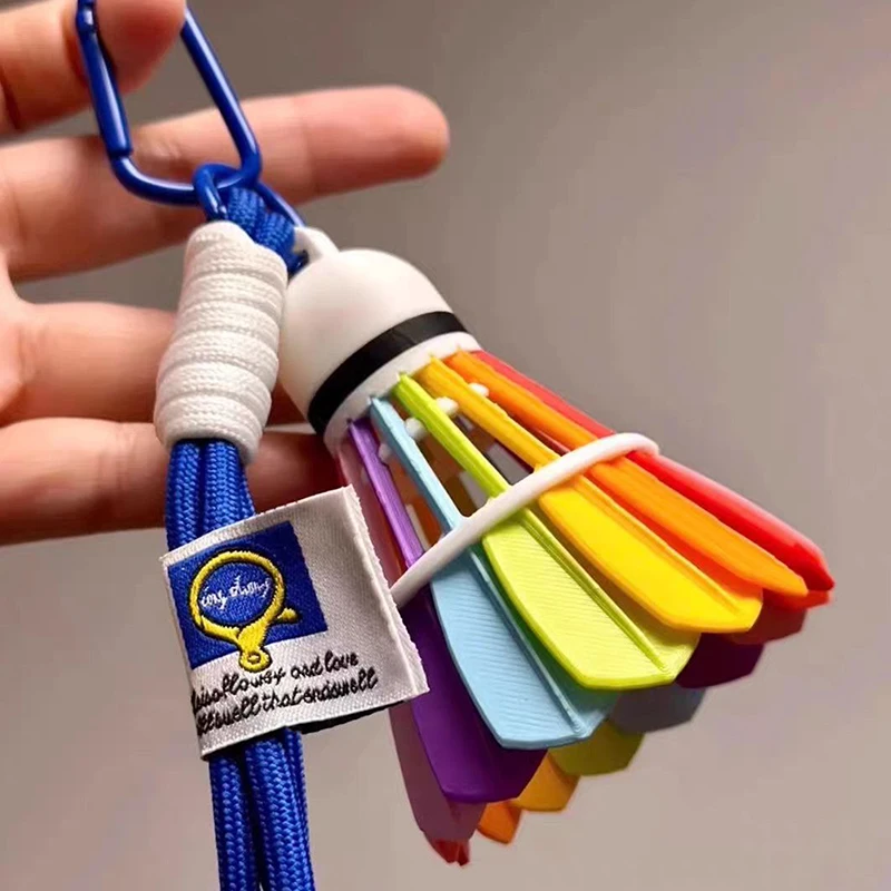 Kreative Mini 3D Badminton-Schläger Bälle Charms Schlüsselanhänger Sport-Souvenir Taschen-Schlüsselringe Auto-Schmuckstücke Schlüsselhalter Geschenk – Detail 1