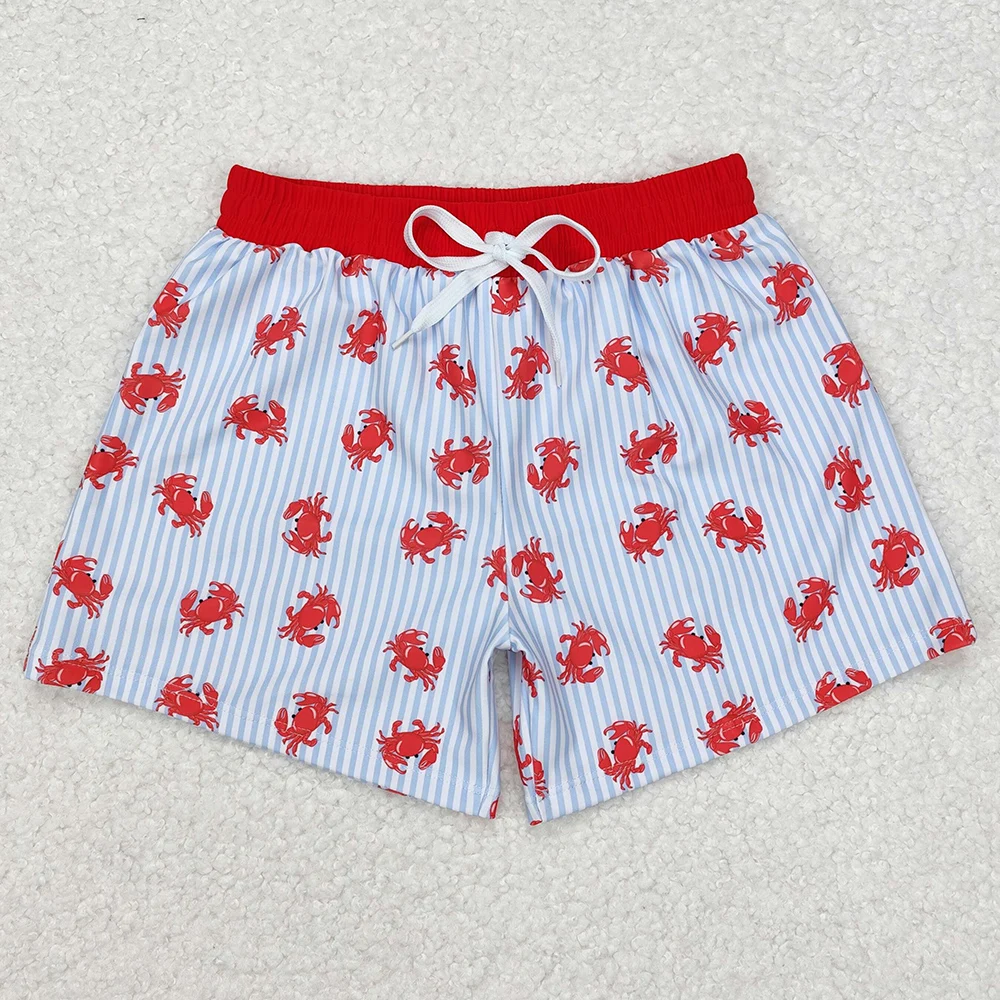 Boys Swim Trunks Baby Boys Summer Crawfish Plaid Trunks Swimsuits
