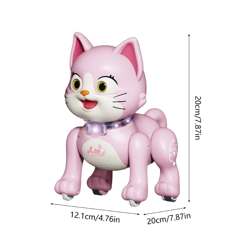 Remote Control Robot Pet Toy LED Music Animal Toy Toddlers Crawling Learning Toy 6