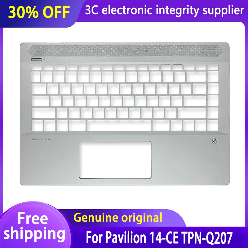 

NEW For HP Pavilion 14-CE TPN-Q207 Laptop Palmrest C Case L19174-001 L19181-001 L19190-031 Silver Without Keyboard