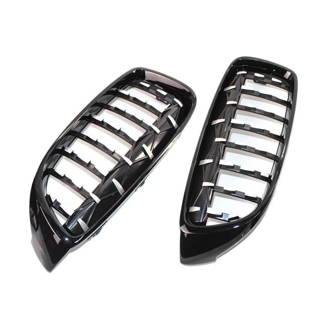 1Pair Black Car Front Kidney Grill Grille Replacement Fits for BMW F32 F33 F36 F82 M4 F83 M4