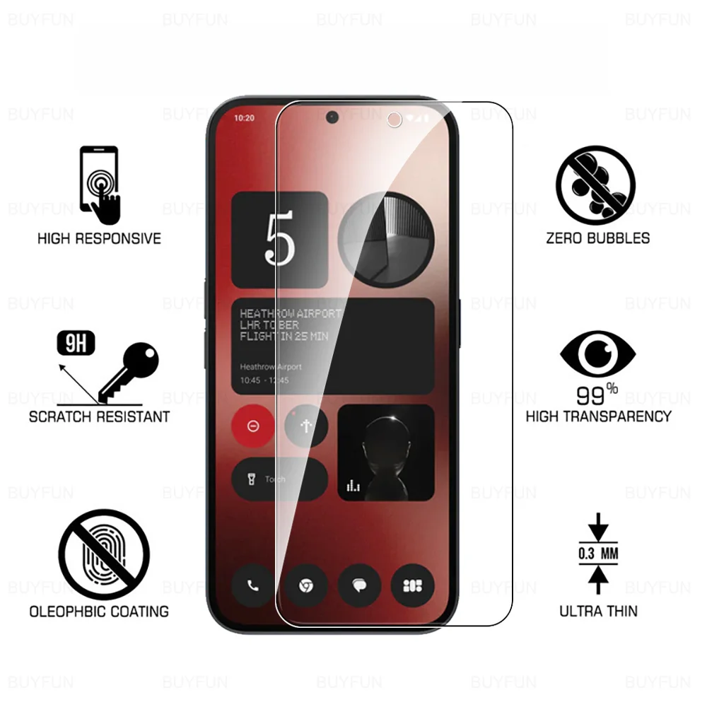 Phone Case Screen Protector Tempered Glass Phone Protector Cover NothingPhone 2a 6in1 For Nothing Phone (2a) 5G HD Camera