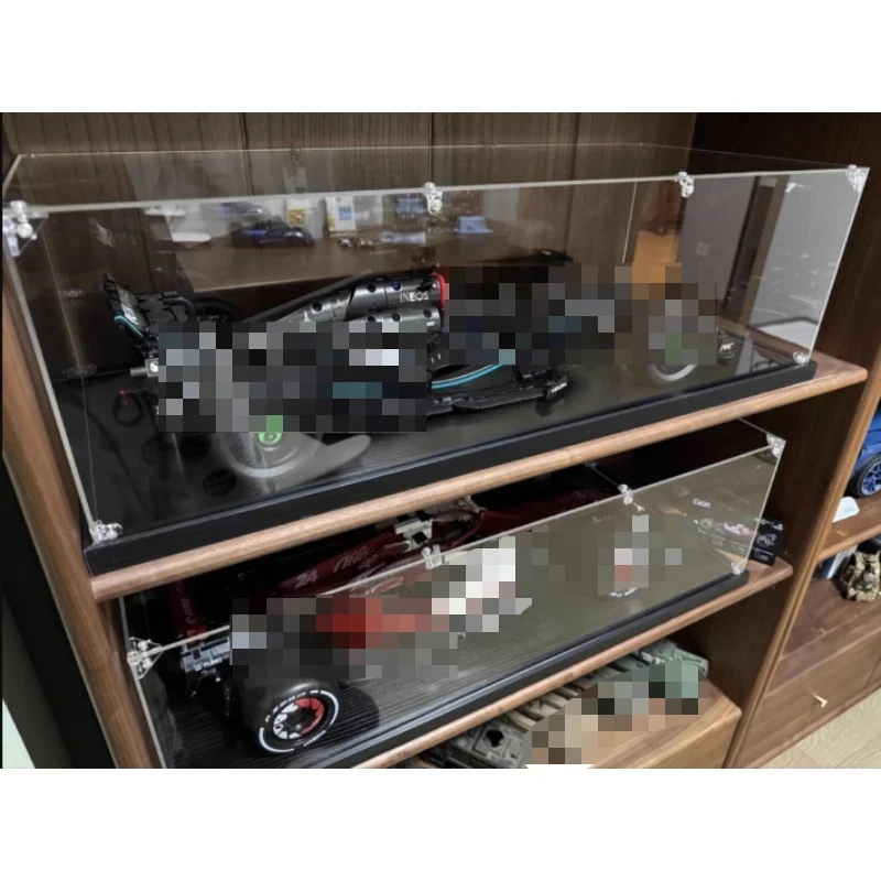 아크릴 디스플레이 박스 65/70x30x20 레고 테크닉 페라리 42141 42206/07 42171 메르세데스 F1 자동차 모델 방진 보관 케이스