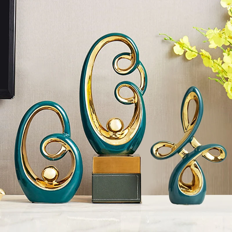 

Домашнее украшение для гостиной, абстрактное искусство, декор для комнаты в скандинавском стиле, керамические украшения для дома