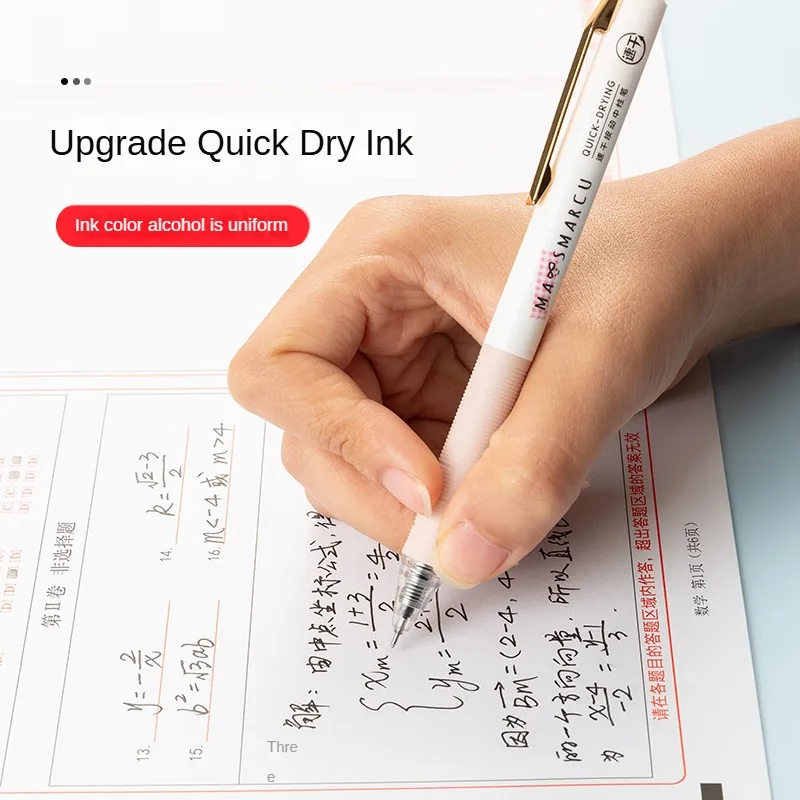 M&G 10-Pack 0.5mm Black Press-to-Write Ballpoint Pen Refills - Quick-Drying, Full Needlepoint, Four-Channel Ink Feed System 4