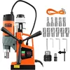 VEVOR Magnetic Drill, 1450W 1.57" Boring Diameter, 12500N 850 RPM Portable Electric Mag Drill Press, Drilling Machine 1