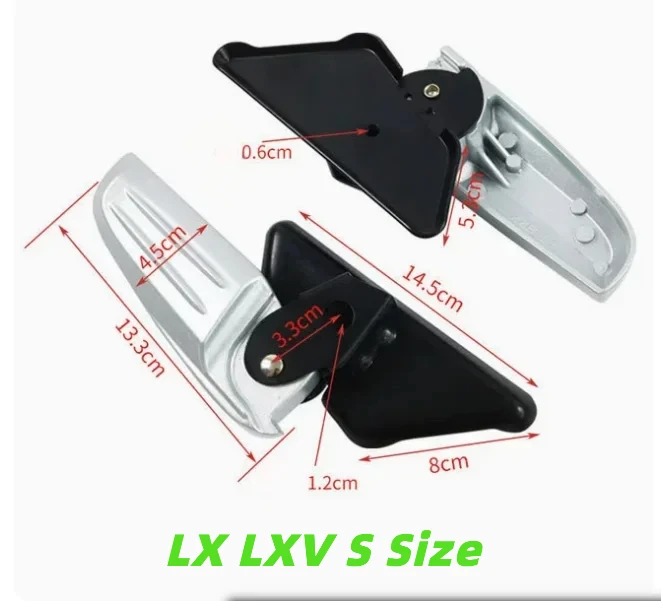Pedane Pedali pieghevoli para motocicleta, accessorio modificato para Piaggio, Vespa Spring Primavera LX LXV 150 125 - immagine 4