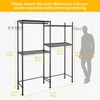Laundry Clothes Drying Rack Indoor, Over Washer Laundry Storage Shelf, Bathroom Towel Rack Space Saver with Adjustable Shelves 2