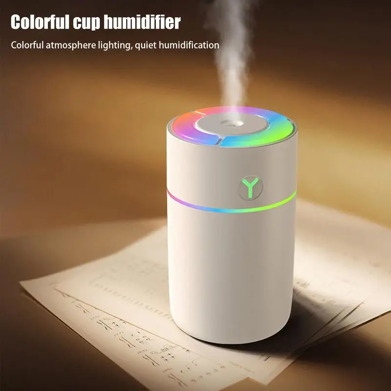Car Humidifier Portable Small Colorful Air Humidifier Car Air Diffuser Water Cup Shape Stylish For During Travel