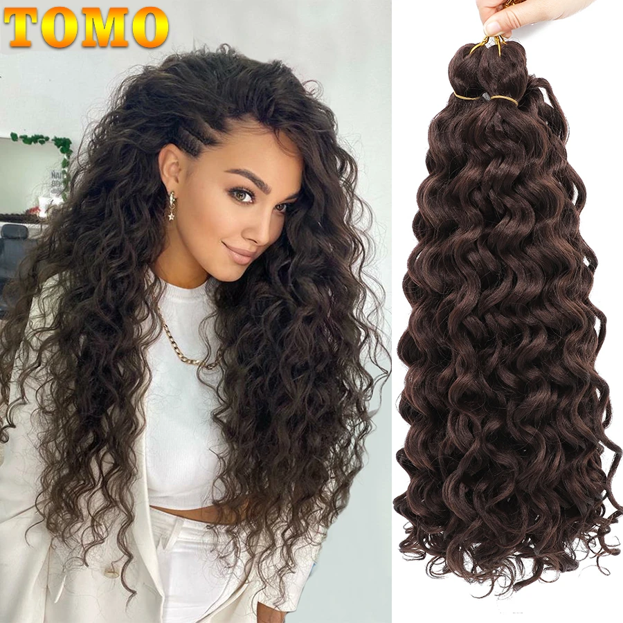 Tomo Synthetic Hair Ocean Wave Crochet Hair 18 24 Inches Freetress Water  Wave Braiding Hair Crochet Braid Extensions For Women - Synthetic Braiding  Hair(for White) - AliExpress