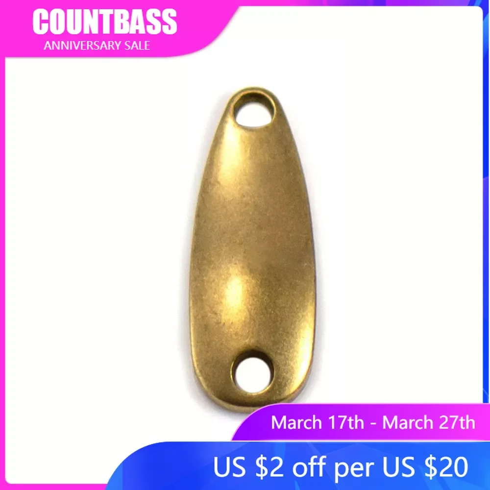 

50pcs Brass Micro Salmon Fishing Spoon Blanks Size 3/32oz, Bass Pike Lure Baits