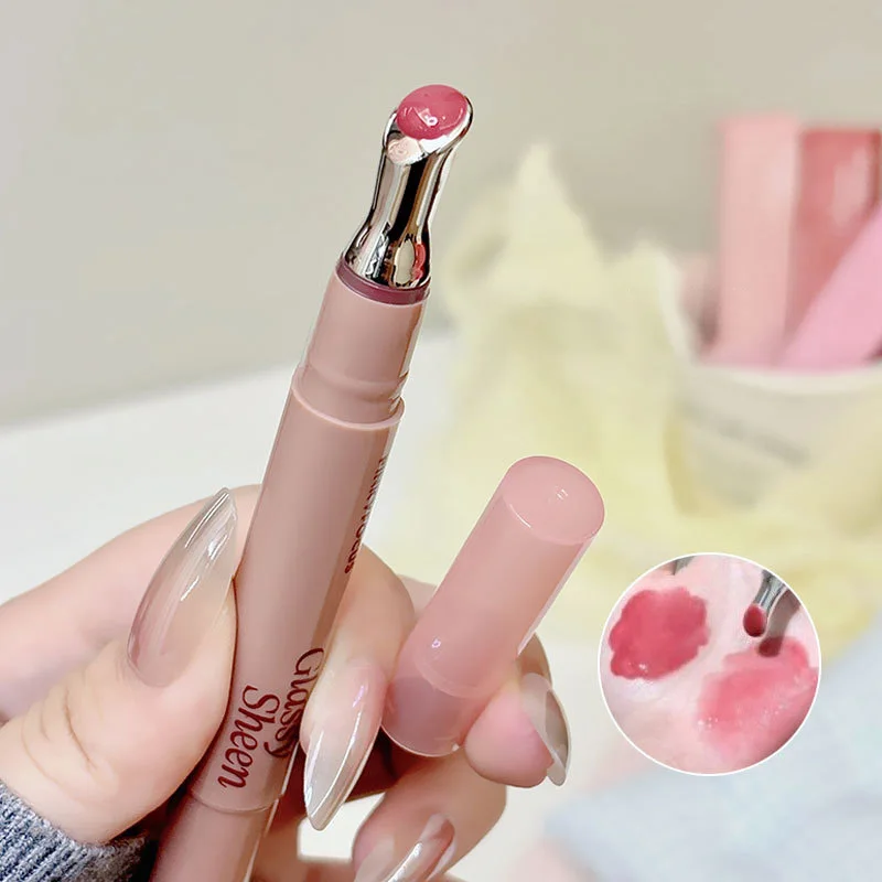 Radiant Moisturizing Lip Gloss with Water-Gloss Finish - Non-Sticky, Volumizing, and Complexion-Brightening