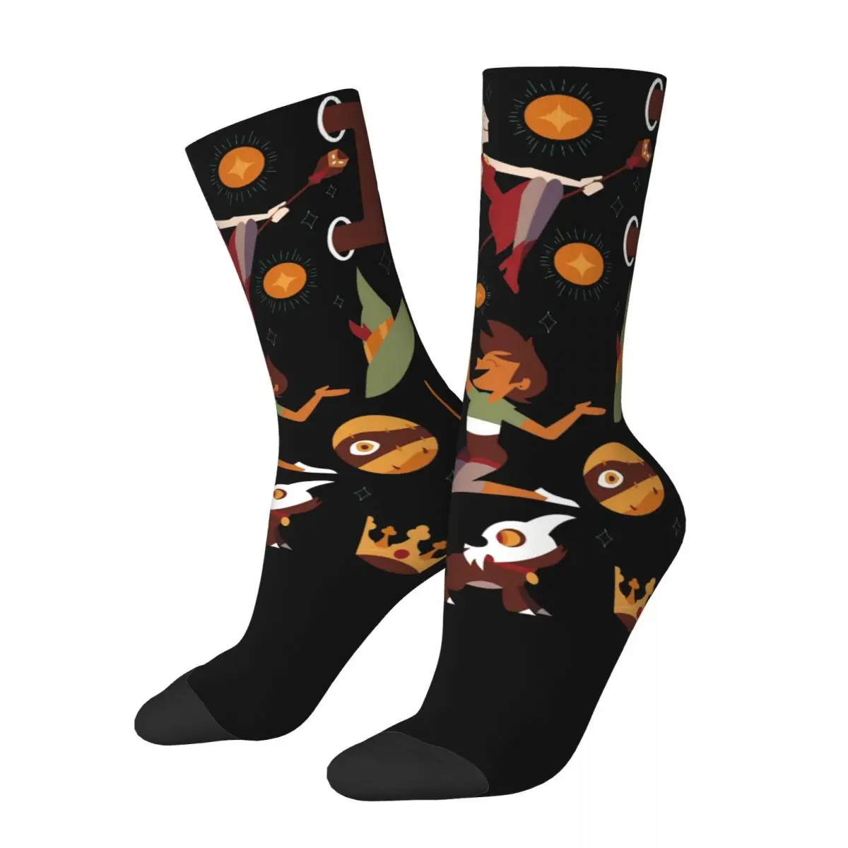 

Hip Hop Vintage Characters Crazy Men's Socks Unisex The Owl House Harajuku Seamless Printed Funny Novelty Crew Sock Boys Gift