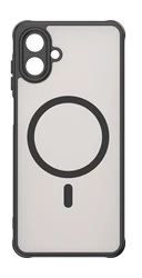 Premium Magnetic Clear Shockproof Matte Phone Case - Luxurious Skin Feel - Galaxy A07 (Black)