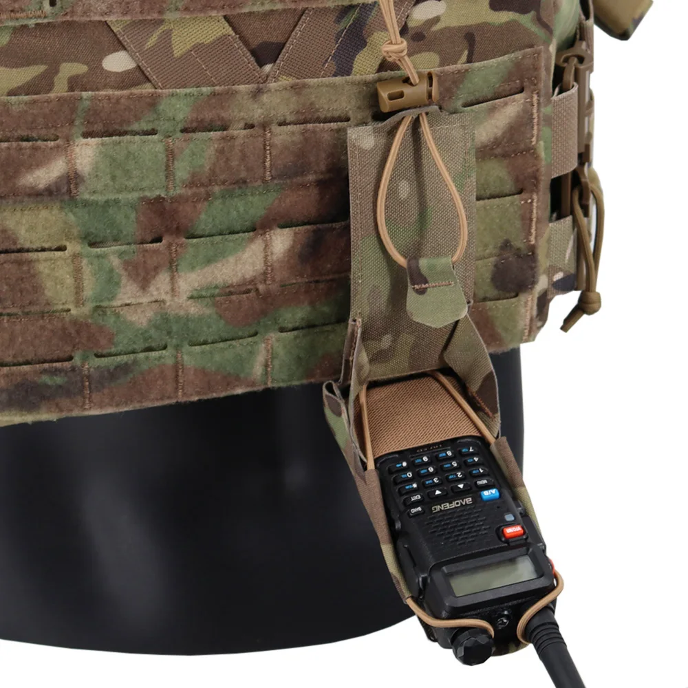 Outdoor Communication Radio Pouch BAOFENG/POFUNG UV5R UV82 Radio Pouch Hunting Tactical Molle Intercom Pouch Walkie Talkie Bag 5
