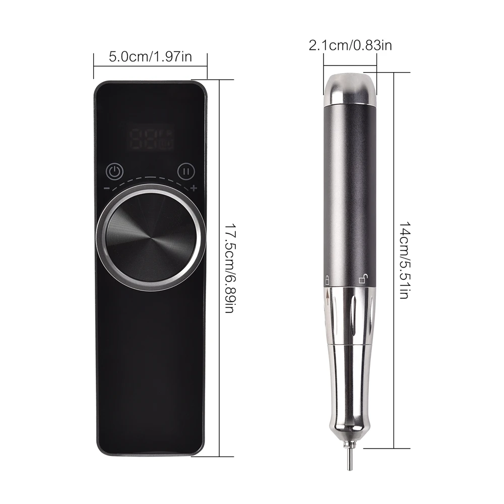 KADS 35000RPM Nail Drill Machine Rechargeable Portable Electric Nail File Nails Sander For Acrylic Gel Polish Manicure Machine 3