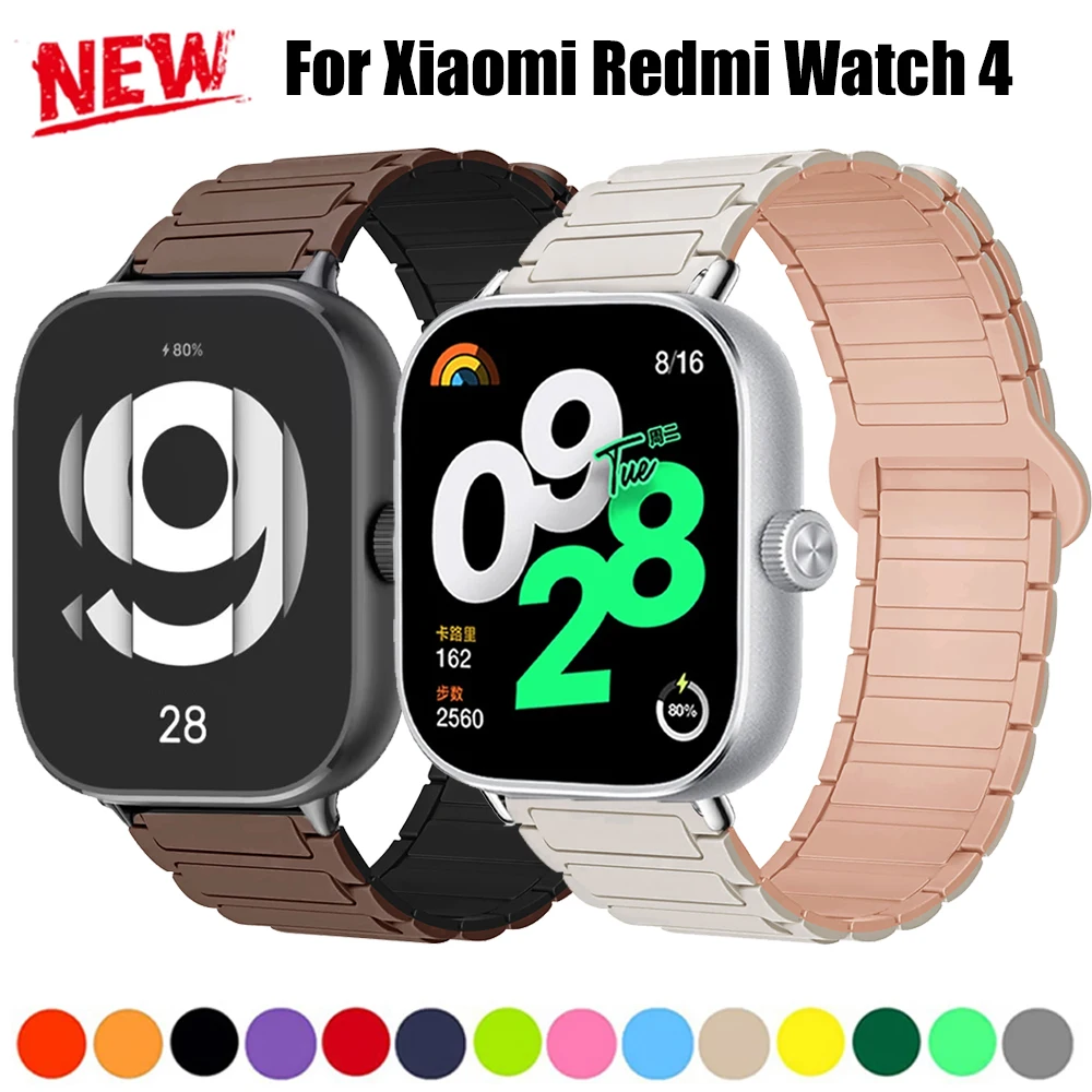 Magnetic Silicone Bracelet Strap - Replaceable Watchband Accessory