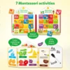 Montessori Busy Book Toddler Felt Activity Sensory BoardsFine Motor Skill Travel Binder Autism Toys for 3 4 5 Year Old Gift 3